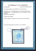 België 1867 - Leopold I in profiel met fotocertificaat -, Gestempeld