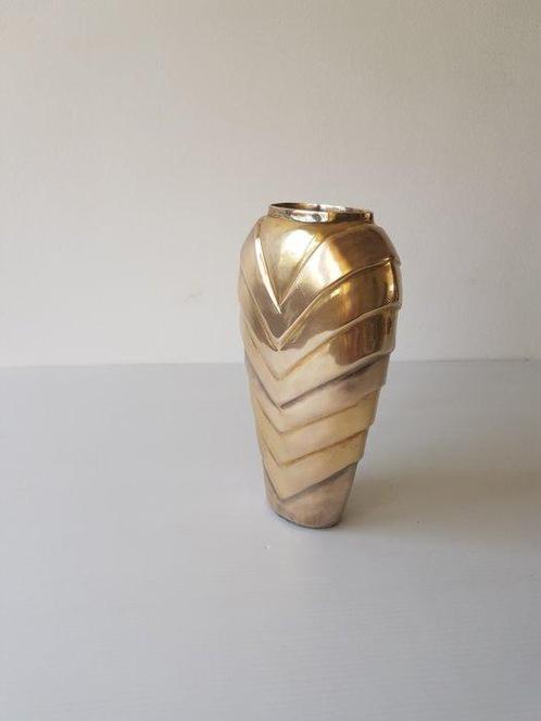 Vase - Bronze doré, Bronze patiné, Antiek en Kunst, Curiosa en Brocante