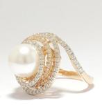 Statement ring - 14 karaat Geel goud - 9.20ct. tw. Parel -