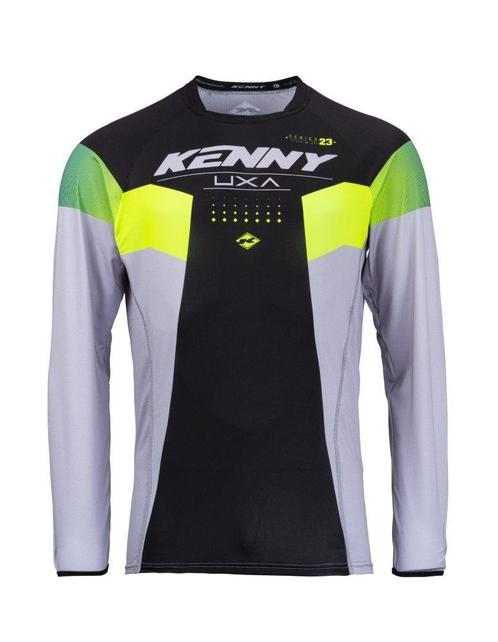 Kenny 2023 Titanium Crossshirt Lime / Zwart maat M, Motoren, Kleding | Motorkleding, Ophalen of Verzenden