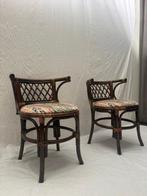 Fauteuil - Set van rotan fauteuils met gevlochten Leuning -