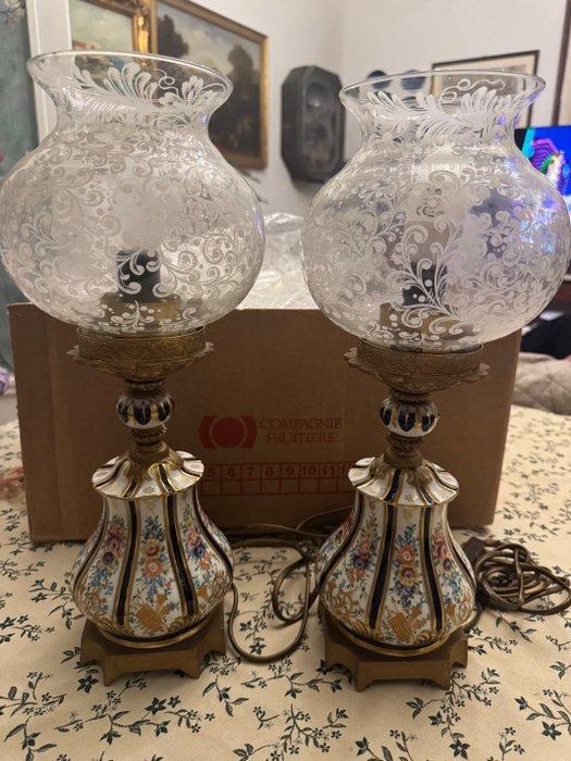 Giulia Mangani, Sévres style - Lampe montée sur vase (2) -, Antiek en Kunst, Antiek | Overige Antiek