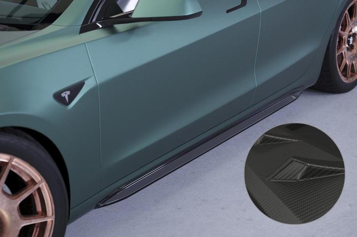 Zijskirts voor Tesla Model 3 SS494-M, Auto-onderdelen, Carrosserie, Nieuw, Verzenden