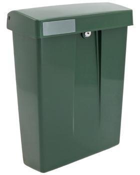 Intersteel brievenbus groen, Tuin en Terras, Brievenbussen, Nieuw, Overige materialen