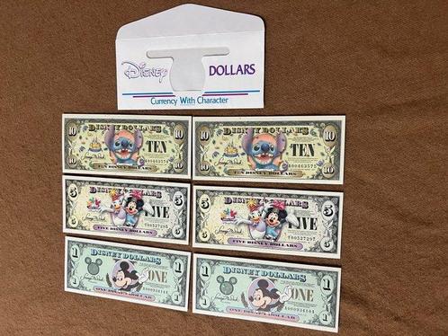 Stitch $10, Minnie/Daisy $5 and Mickey $1 - 6 Disneyland, Collections, Disney