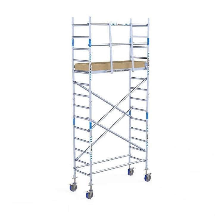 ALX rolsteiger 75 x 5,2m WH met voorloopleuning, Doe-het-zelf en Bouw, Steigers, Rolsteiger of Kamersteiger, Nieuw, 2 tot 5 meter