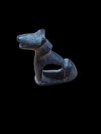 Oud-Romeins Brons Dog statue , Rare  (Zonder Minimumprijs)
