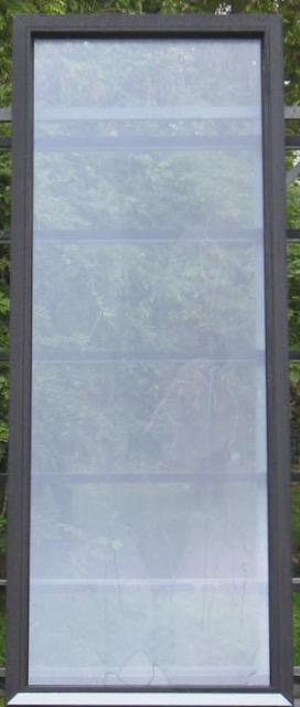 pvc raam , chassis , venster 89 x 227 zwart ral 9005, Doe-het-zelf en Bouw, Raamkozijnen en Schuifdeuren, Inclusief glas, Nieuw