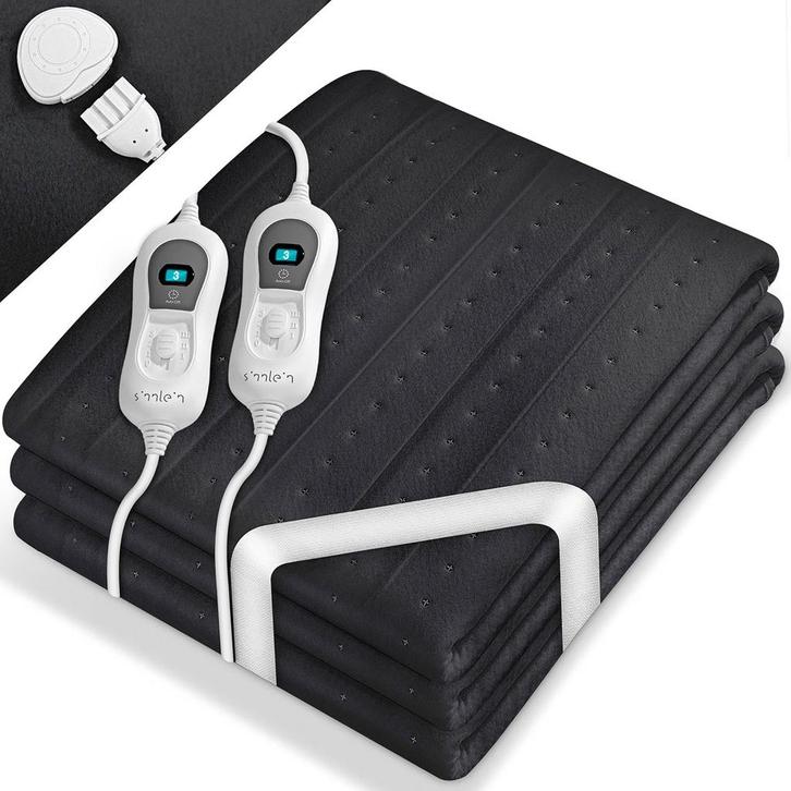 Elektrische onderdeken - Warmtedeken - 1 persoons - 160x140, Maison & Meubles, Accessoires pour la Maison | Plaids & Couvertures