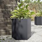 vidaXL Plantenbak zeshoek 46x40x45 cm staal antracietkleurig, Tuin en Terras, Verzenden, Nieuw