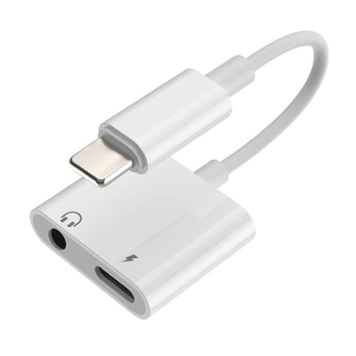 iPhone Lightning Oplader & AUX Splitter - Headphone Audio, Telecommunicatie, Mobiele telefoons | Toebehoren en Onderdelen, Nieuw