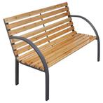 vidaXL Banc de jardin 112 cm Bois de sapin massif, Verzenden