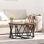 vidaXL Koffietafel - Gerookt Eiken, 80x80x42 cm, Gemaakt van, Huis en Inrichting, Verzenden, Nieuw