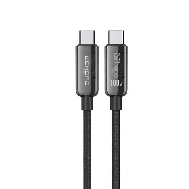 DrPhone WDC2 USB C naar USB C – Nylon Gevlochten Oplaadkabel, Computers en Software, Pc- en Netwerkkabels, Nieuw, Verzenden