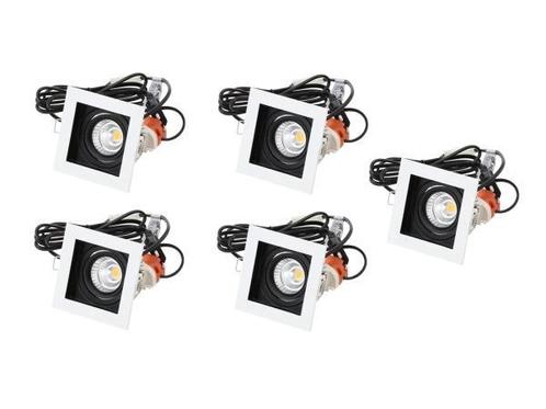 Veiling - 5x Base On led inbouwspot met trafo 90x90mm wit, Huis en Inrichting, Lampen | Spots