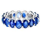 Zonder minimumprijs - Ring Platina - 10.11ct. tw. Saffier, Nieuw