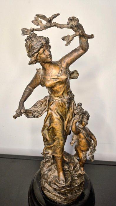 Ernest Rancoulet (1870-1915) - Beeld, Het geschenk van de, Antiek en Kunst, Antiek | Keramiek en Aardewerk