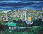 Lang ( active in Israel in 1960s) - View of the town Haifa, Antiek en Kunst, Kunst | Schilderijen | Klassiek