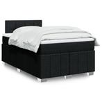 vidaXL Boxspring met matras stof zwart 120x200 cm, Verzenden, Nieuw