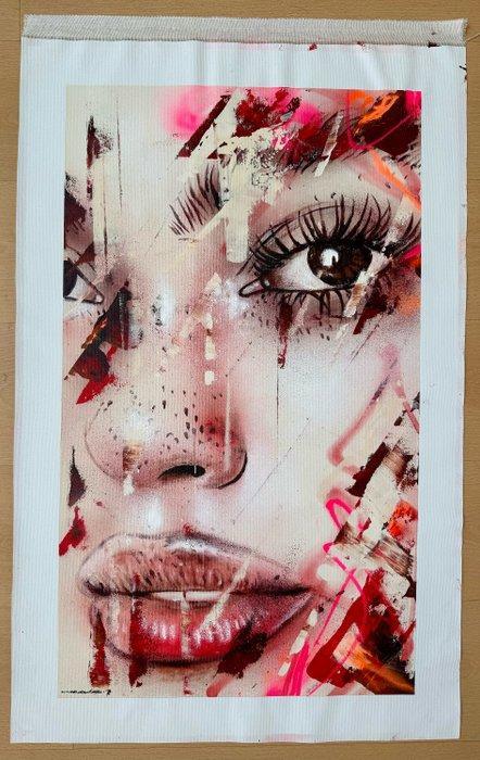 MrKas - Feminine as fire, soft as sky - XL, Antiek en Kunst, Kunst | Schilderijen | Modern