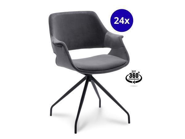 Veiling - Eetkamerstoel Kenny (set van 24) Draaibaar - Velve, Huis en Inrichting, Stoelen