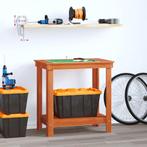 vidaXL Werkbank Waskleur Bruin 80 x 50 x 80 cm Massief, Doe-het-zelf en Bouw, Verzenden, Nieuw