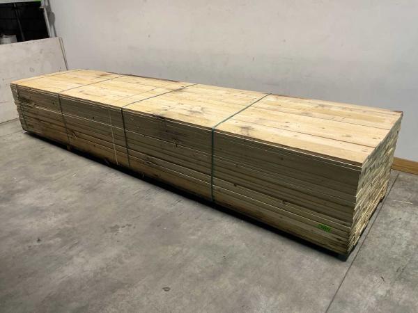 Veiling - 50x Vuren plank ruw 480x12,5x2,2cm, Doe-het-zelf en Bouw, Hout en Planken, Nieuw