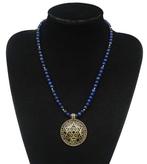 Lapis lazuli - Sceau de Salomon (Étoile de Sion of David):, Antiek en Kunst