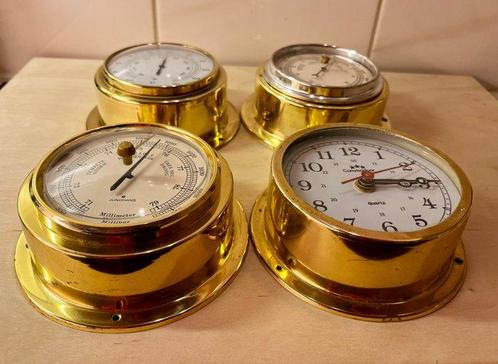 Objets maritimes (4) - JUNGHANS COMMODOOR QUARTZ - Laiton, Antiek en Kunst, Curiosa en Brocante
