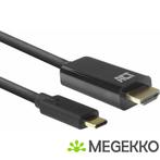 ACT USB-C naar HDMI male aansluitkabel 4K, Computers en Software, Nieuw, Verzenden