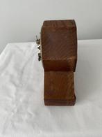 Reisklok, Bureauklok, Wekker - hout/metaal/glas - 1930-1940