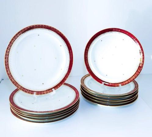 Porcelaine Impé Limoges - Assiette (12) - Porcelaine, Antiek en Kunst, Antiek | Meubels | Tafels