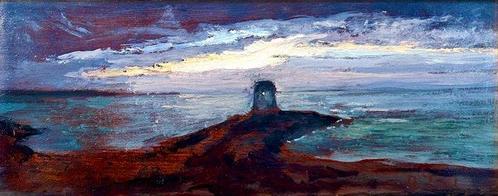 Arturo Tosi (1871–1956) - Il Faro, Antiek en Kunst, Kunst | Schilderijen | Klassiek