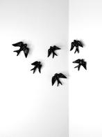 Wanddecoratie - neo - SWALLOWS_glanzend zwart - Duitsland