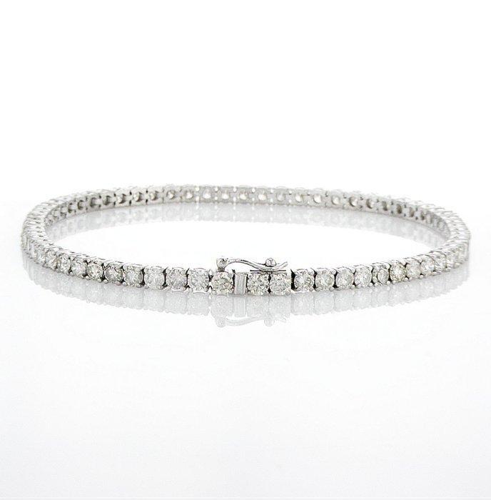 Zonder Minimumprijs - Armband - 14 karaat Witgoud - 5.61ct., Handtassen en Accessoires, Armbanden