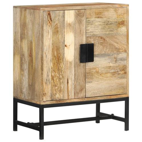 vidaXL Dressoir 60x35x75 cm massief mangohout, Huis en Inrichting, Kasten | Dressoirs, Nieuw, Verzenden