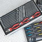 Datona 41-delige ring-steeksleutelset, ratelset en tangen -, Doe-het-zelf en Bouw, Gereedschap | Handgereedschap, Ophalen of Verzenden