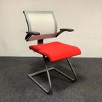 Ahrend 240 Vergaderstoel met kunststof rug, antraciet - rood, Huis en Inrichting, Stoelen, Gebruikt, Zwart, Eén