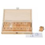 Cijferstempels in kist (ex - teken), Verzenden, Nieuw