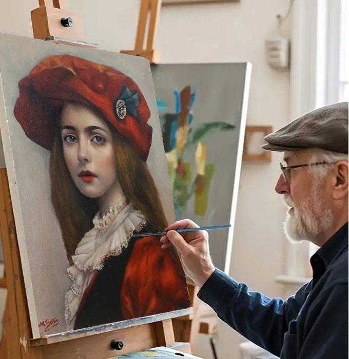 Adriano Monti Botteri (1971) - Napoléonien, Antiek en Kunst, Kunst | Schilderijen | Klassiek