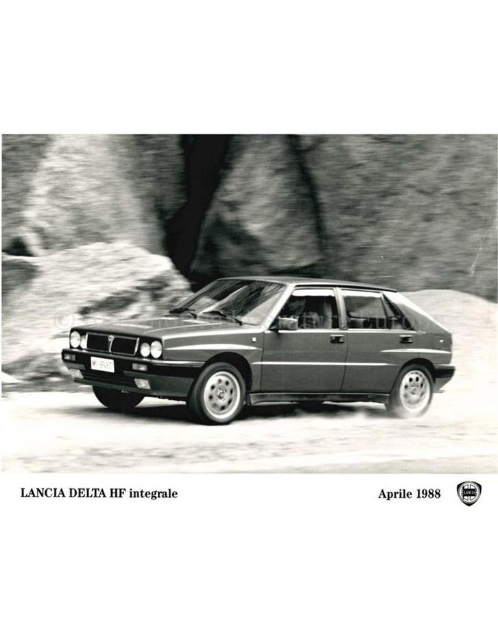 1988 LANCIA DELTA HF INTEGRALE PERSFOTO, Livres, Autos | Brochures & Magazines