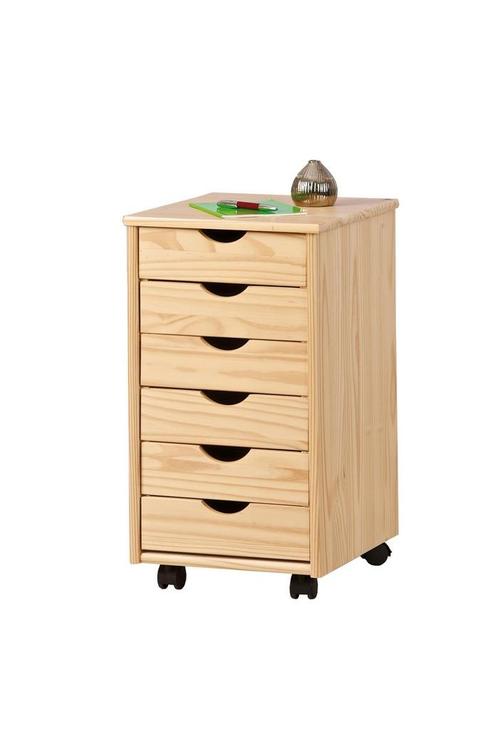 Ladekast NILS - Compacte Opbergoplossing - Met Stevige Ha..., Huis en Inrichting, Kasten | Ladekasten, 25 tot 50 cm, Nieuw, Grenenhout