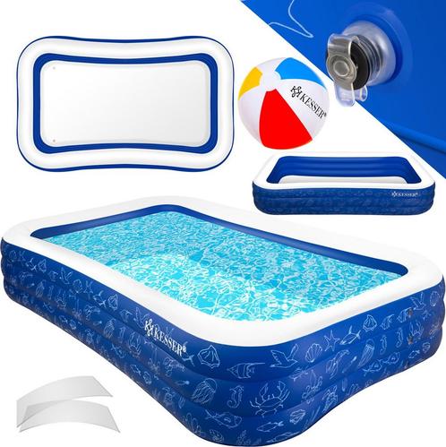 KESSER® Opblaasbaar zwembad - 305x183x56cm - 1180L - Blauw, Tuin en Terras, Overige Tuin en Terras, Verzenden