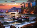 Mario Galanti (XX-XXI) - Barche dei pescatori in Costiera