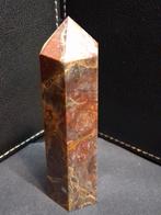 Natural Agate tower - 9.0 cm - red and brown agate, Collections, Verzenden