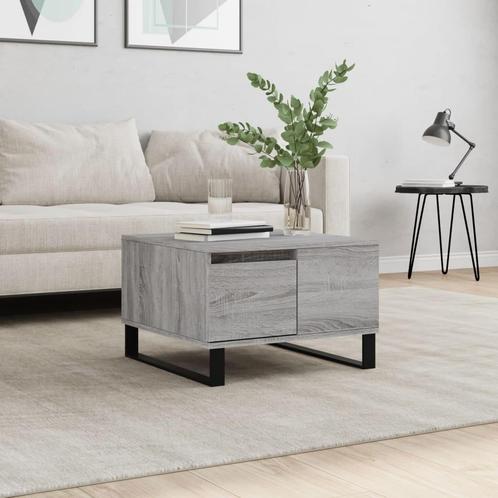 vidaXL Table basse sonoma gris 55x55x36,5 cm bois, Maison & Meubles, Tables | Tables de salon, Neuf, Envoi