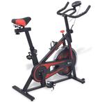 vidaXL Hometrainer met hartslagsensoren zwart en rood, Sport en Fitness, Verzenden, Nieuw