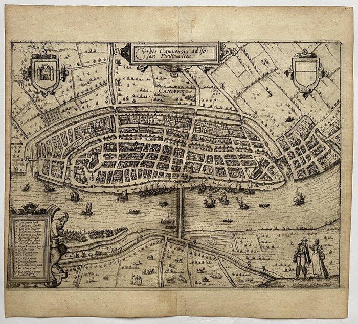 Pays-Bas - Kampen; L Guicciardini / WJ Blaeu - Urbis, Boeken, Atlassen en Landkaarten
