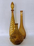 Empoli - Karaf (3) - karaf - Glas - Amber kleur