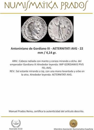 Empire romain. Gordien III (238-244 apr. J.-C.).
